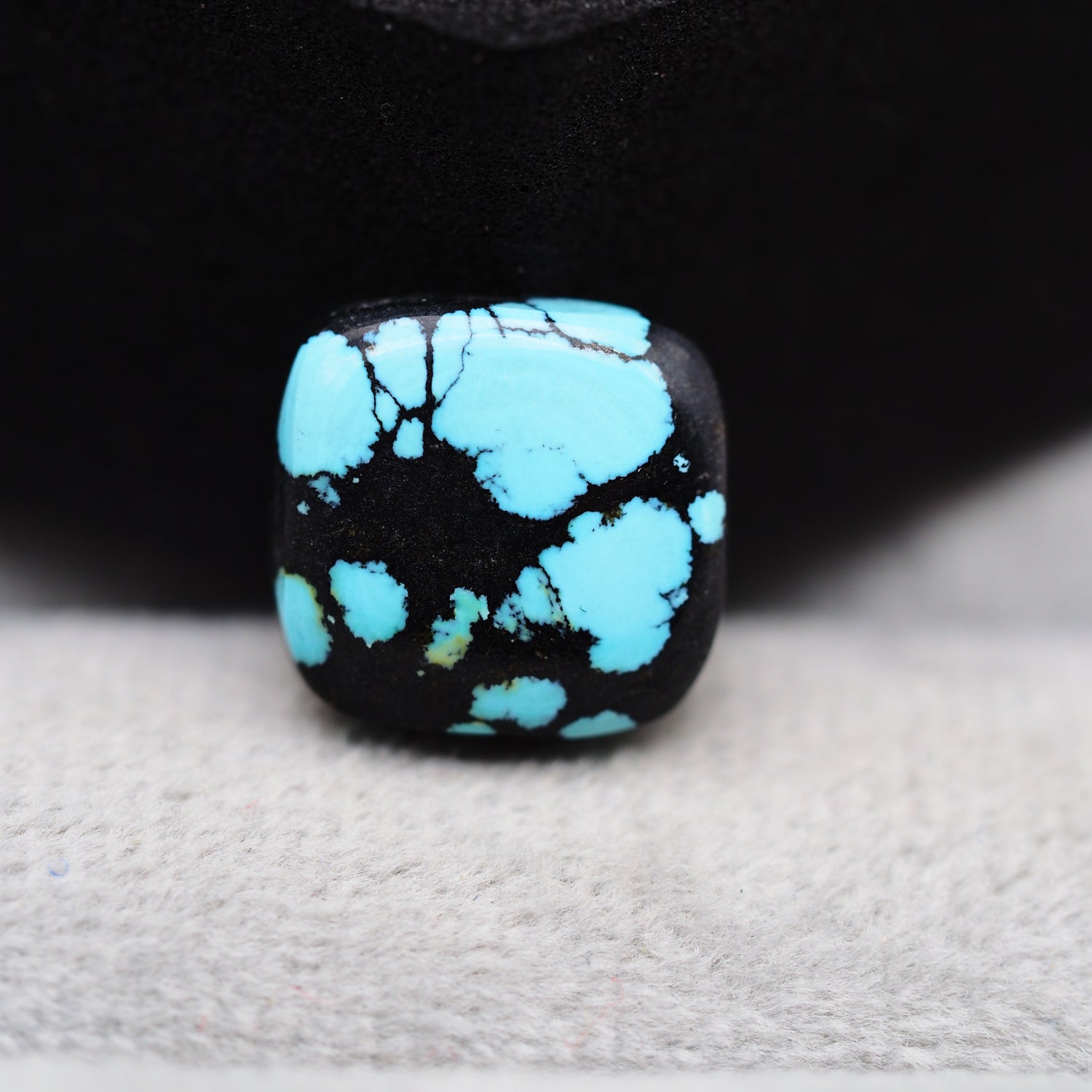 Natural Tibetan Turquoise Cabochon Gemstone Cushion Shape  12x3 MM