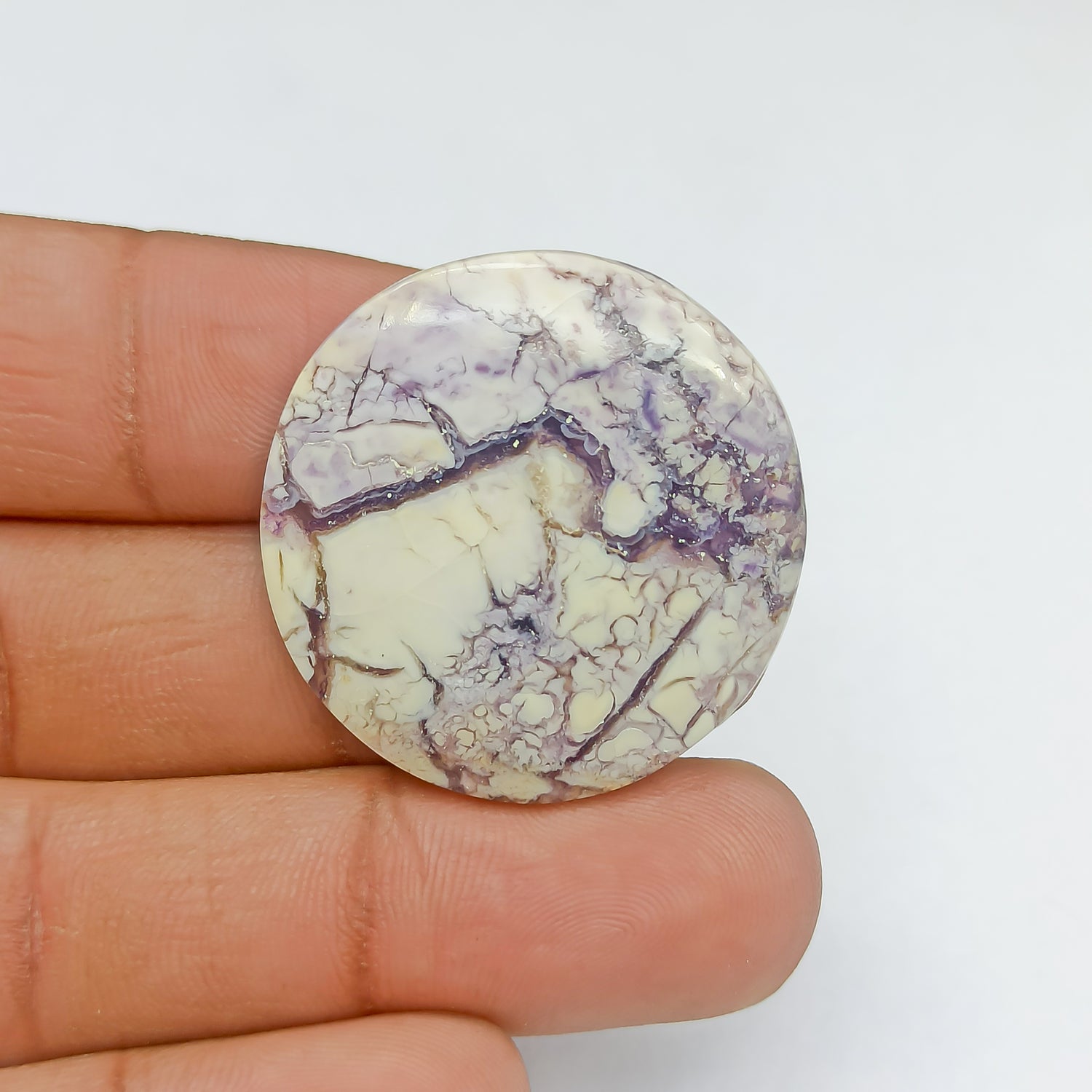 Tiffany Jasper Cabochon Round Shape 33x5 MM PG-TFJ02