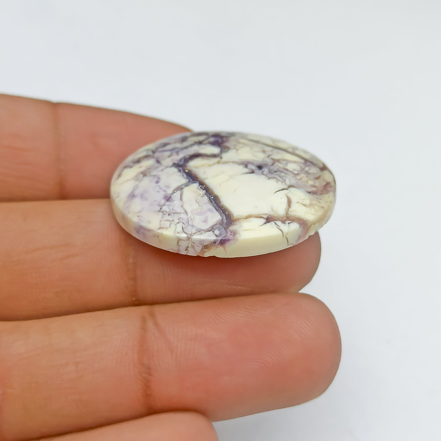 Tiffany Jasper Cabochon Round Shape 33x5 MM PG-TFJ02