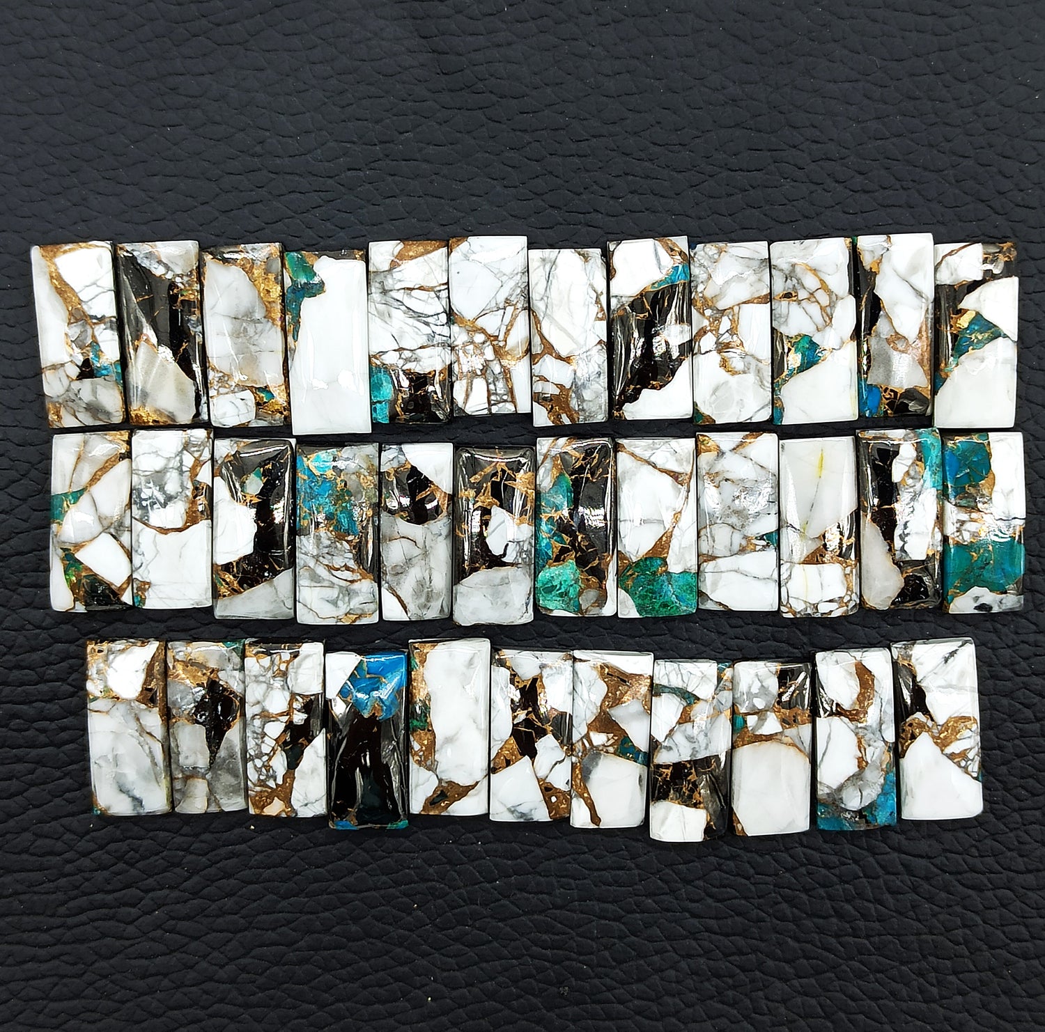 Chrysocolla Shungite Howlite With Copper Mix Shape Lot Gemstone Calibrated Lot Semi-Precious Stone