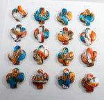 Spiny Oyster Turquoise Cactus Shape Lot Loose Cabochon Gemstone For Jewelry Making