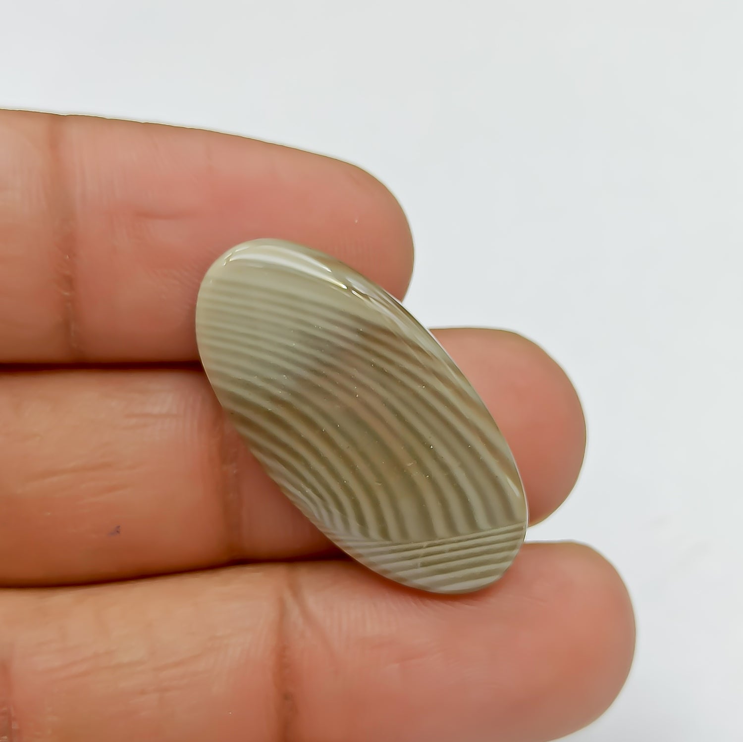 Polish Flint Cabochon Oval Shape 31x16x4 MM PG-PF06