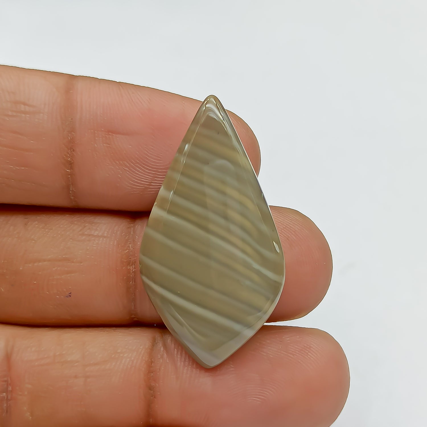 Polish Flint Cabochon Freeform Shape 37x20x5 MM PG-PF010