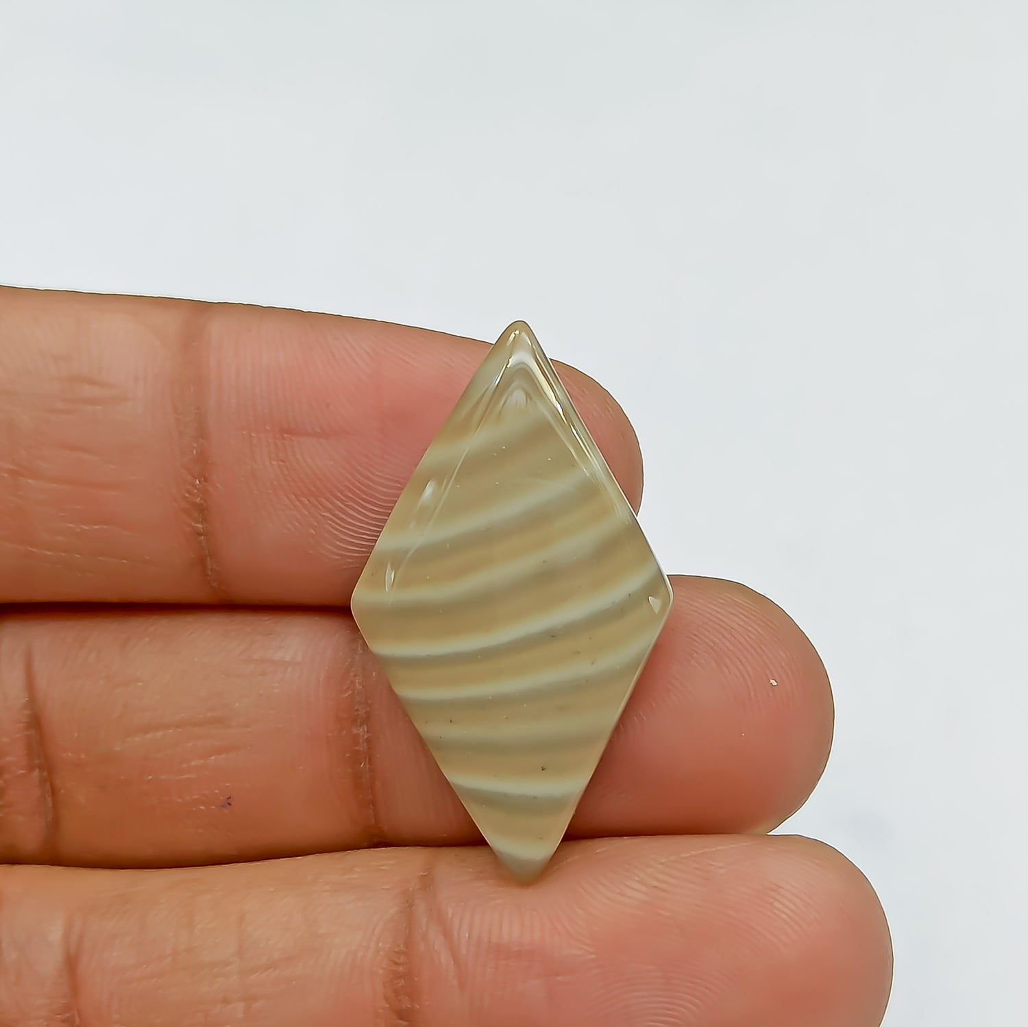 Polish Flint Gemstone diamond shape Cabochon PG-PF-014
