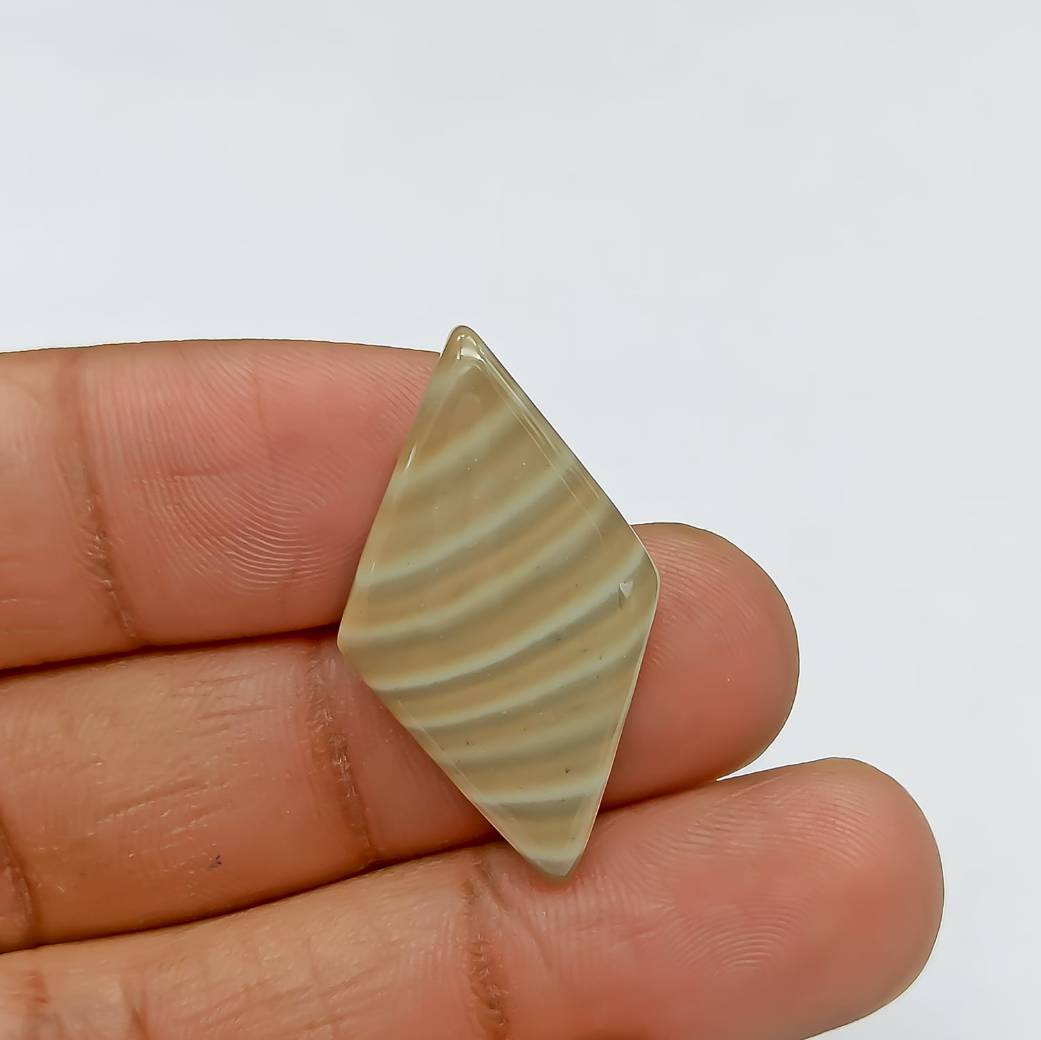 Polish Flint Gemstone diamond shape Cabochon PG-PF-014