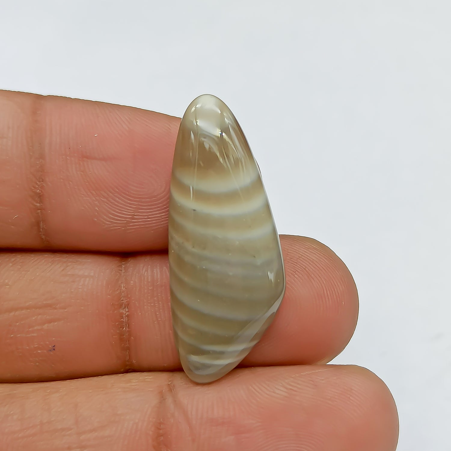 Polish Flint Gemstone Cabochon Fancy Shape 32.87x13.29x4.48 PG-PF-0019