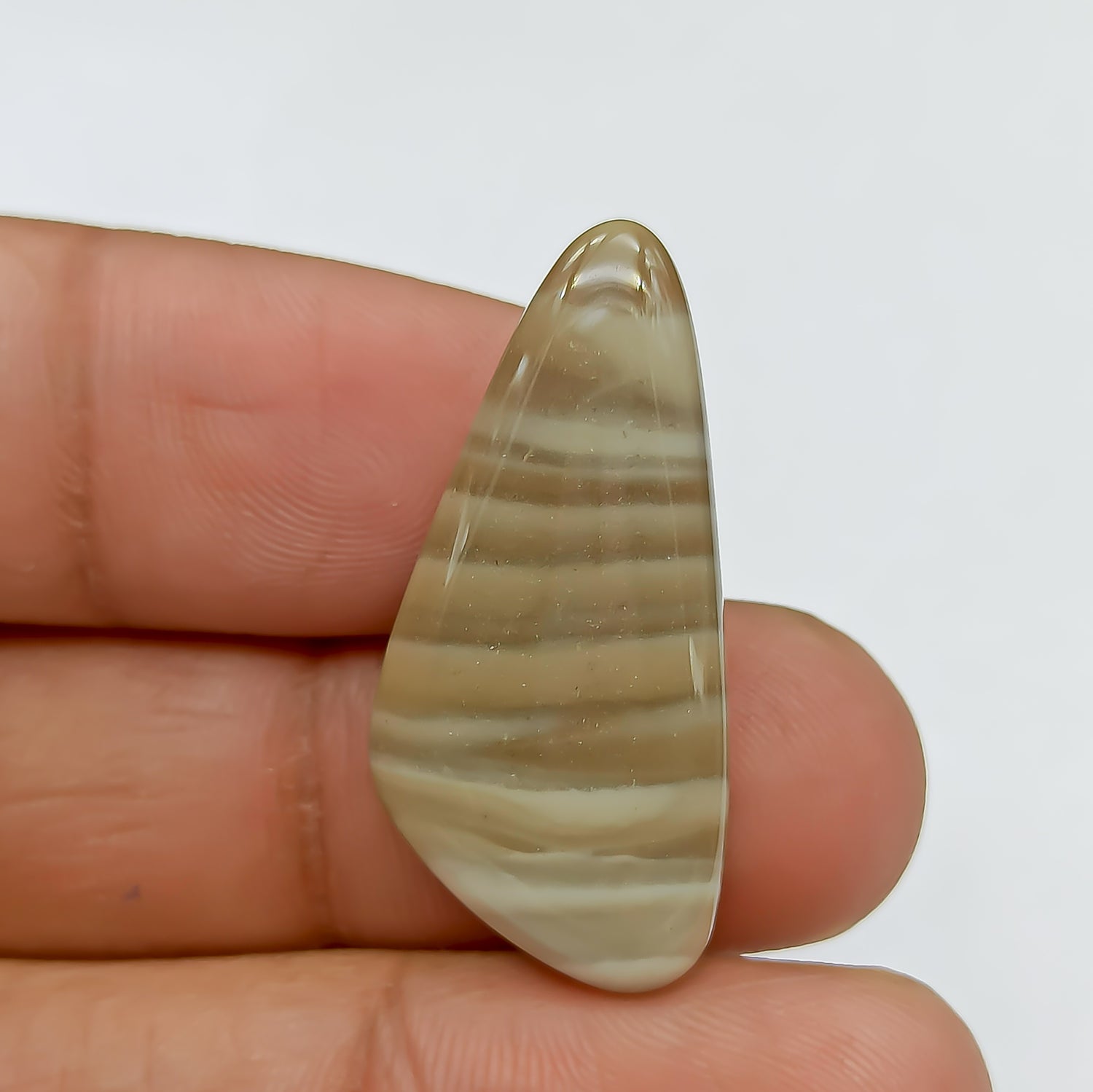 Free Form shape Polish Flint Gemstone Cabochon 33x16x5 PG-PF-020