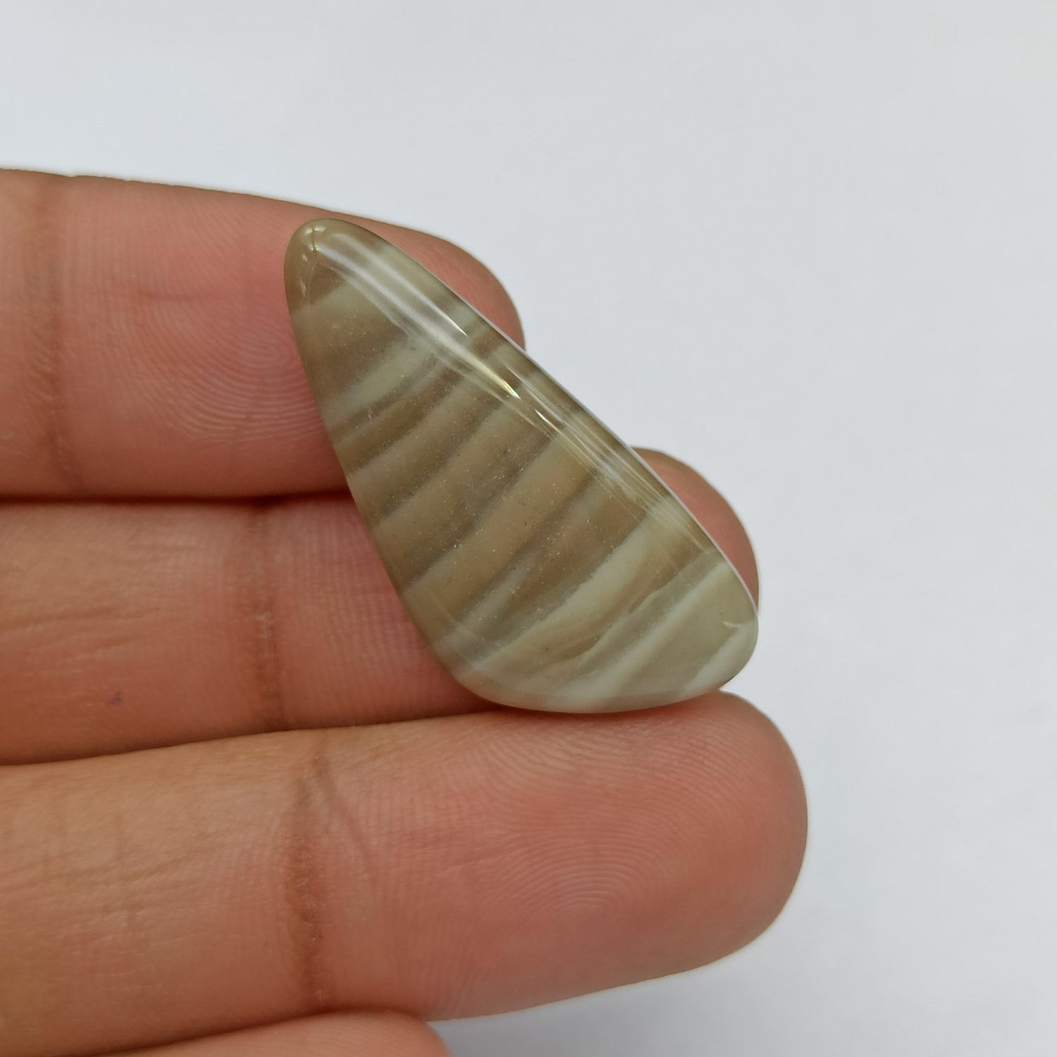 Free Form shape Polish Flint Gemstone Cabochon 33x16x5 PG-PF-020