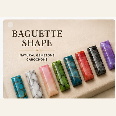 Baguette Shape Natural Gemstone Cabochons