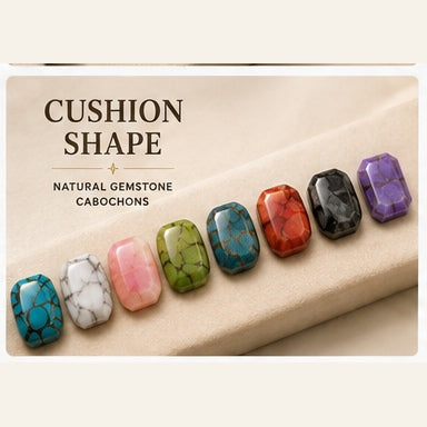Cushion Shape Natural Gemstone Cabochons