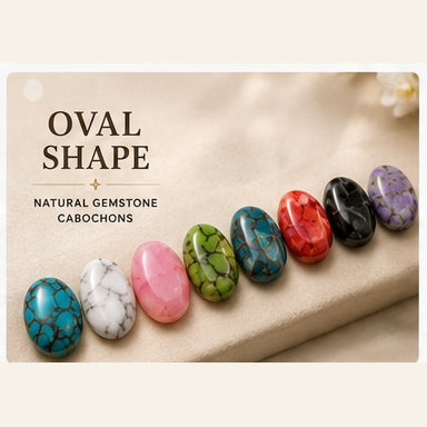Oval Shape Natural Gemstone Cabochons