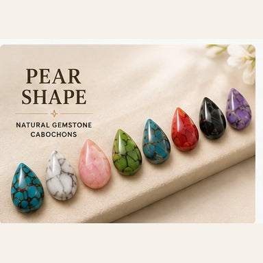 Pear Shape Natural Gemstone Cabochons
