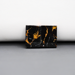 Kingman Black Buffalo Copper Composite Rectangle Cabochon Pair 15x11x3mm 14ct - black stone with bright copper veins - Pedra Gems