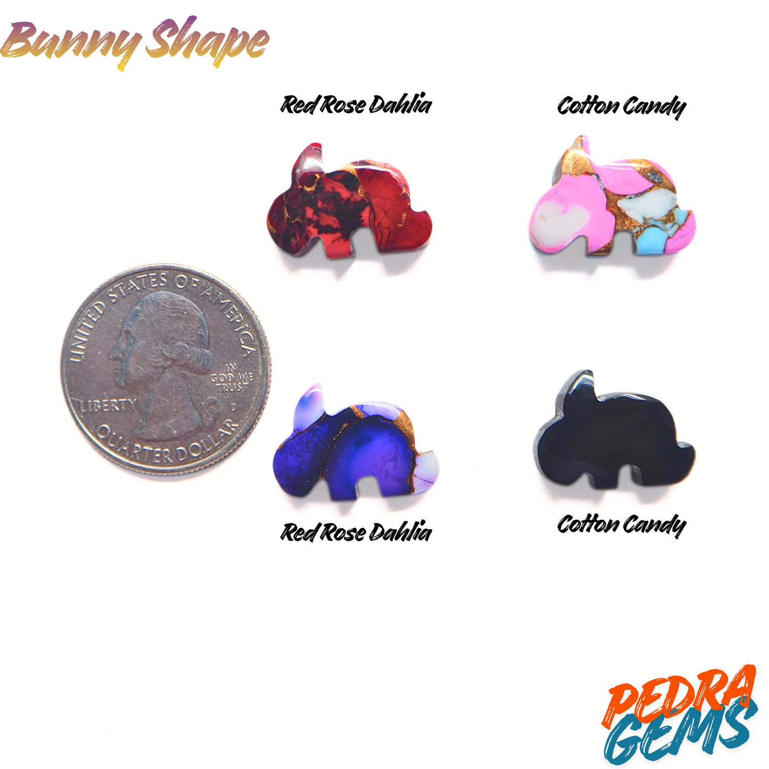 Bunny Shape Cabochon – Choose Your Stone