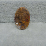  Natural banded agate oval gemstone close-up pattern