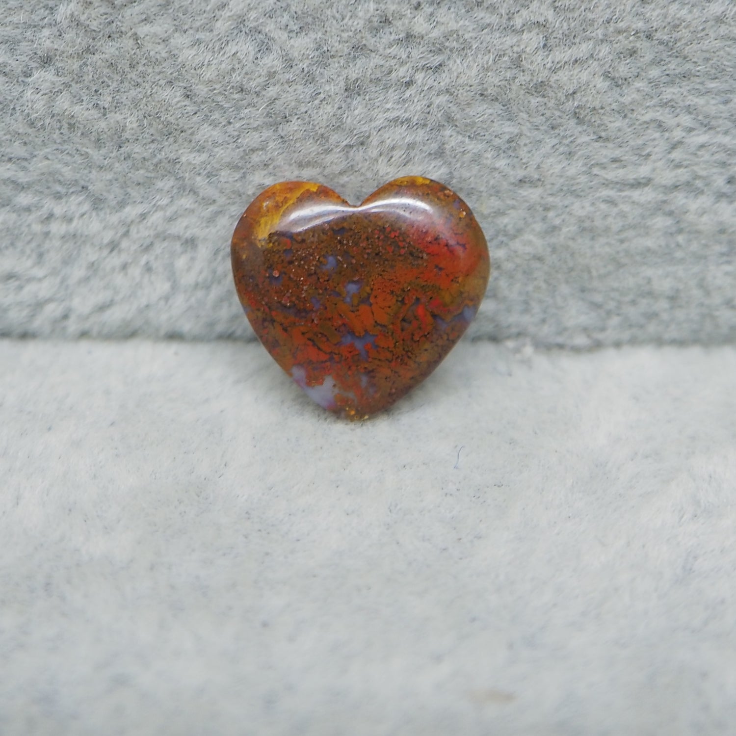 Small Seam Agate Heart Cabochon 13x13x14mm 6ct – Natural Gemstone (Copy)