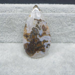  Small Seam Agate heart cabochon 6ct flat back ready to set