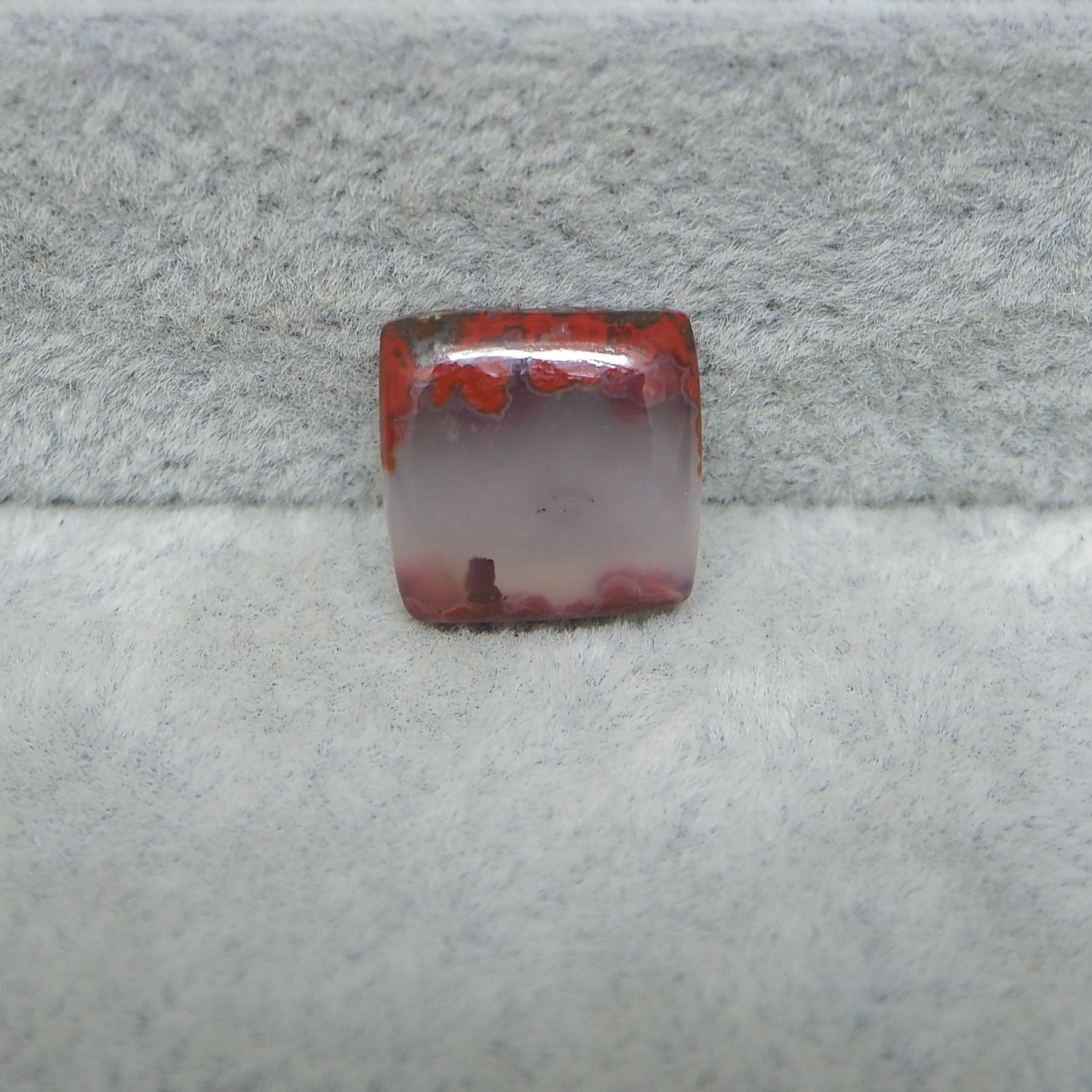 Small Seam Agate  Square Cabochon 13x13mm 8.5ct – Natural Gemstone