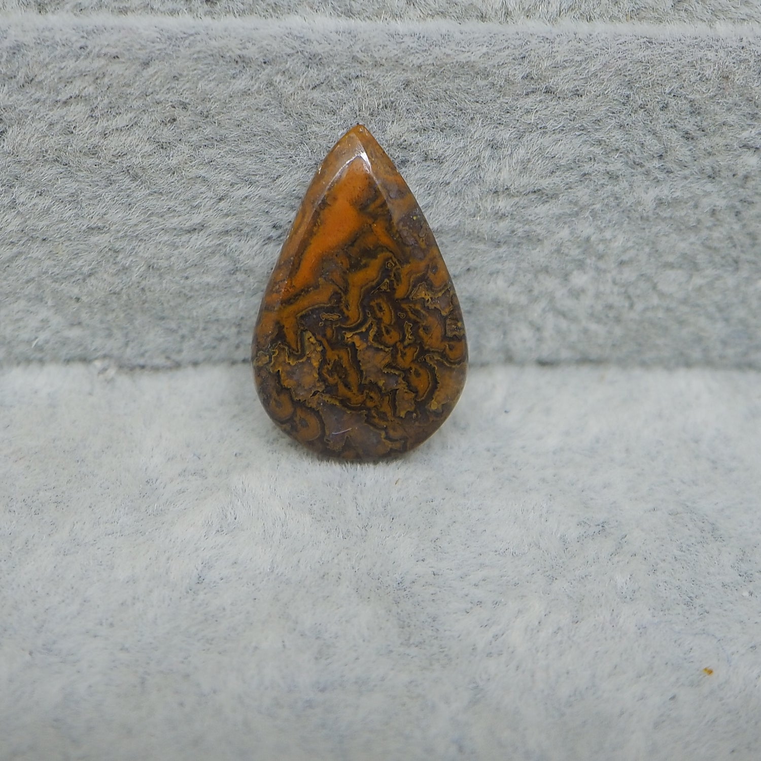 Seam Agate Pear Cabochon 20x13mm 8ct - Natural Gemstone