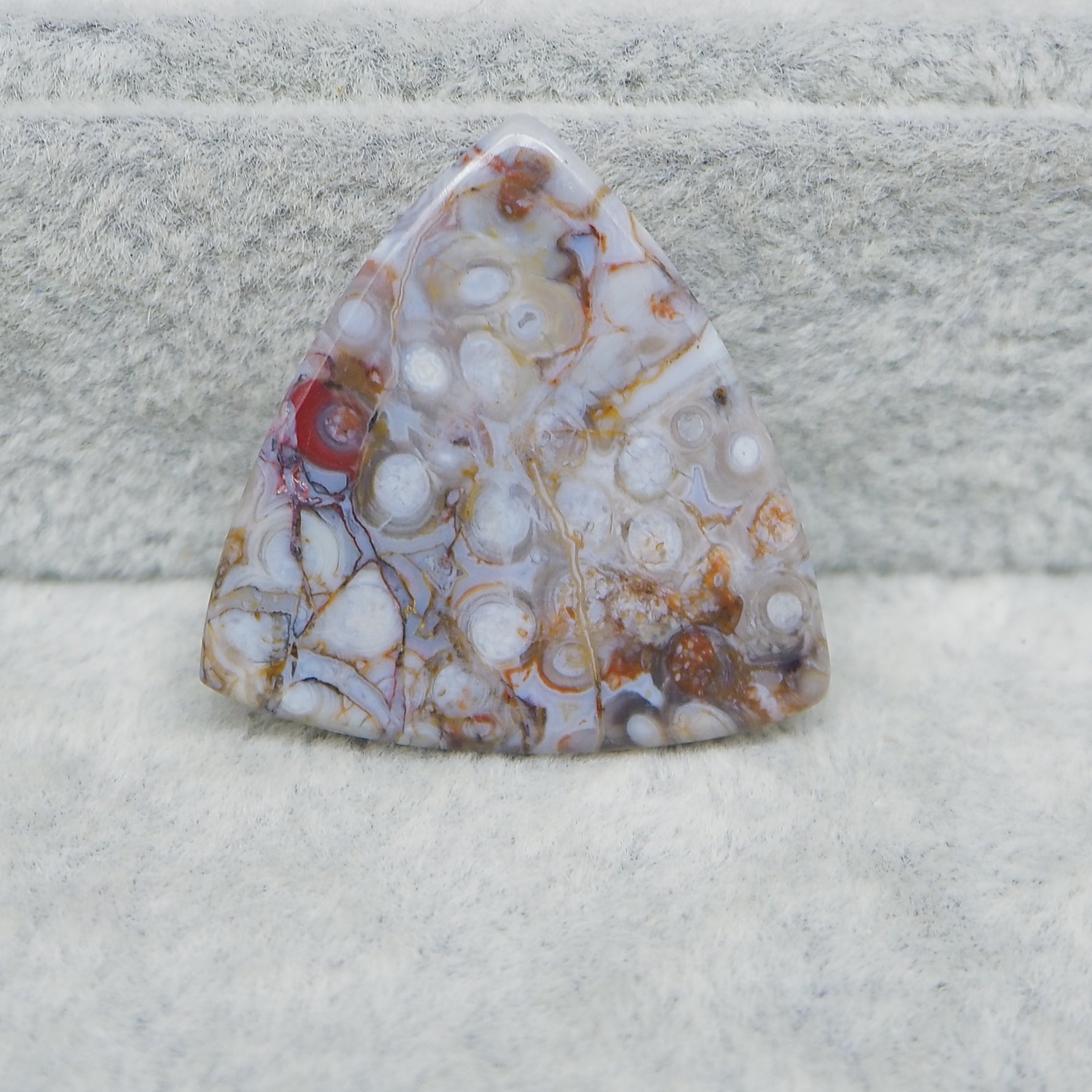 Marbled stone on a textured surface