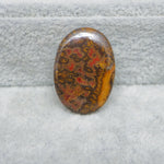 Seam Agate wide oval cabochon 20ct flat back ready to set Pedra Gems