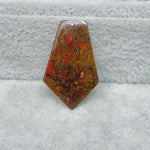 Geometric stone on a textured gray surface