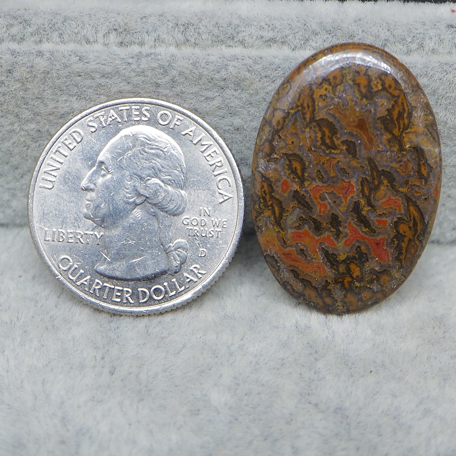 Orange gold red brown natural agate diamond gemstone close-up colour detail