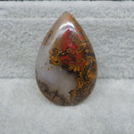 Natural banded agate mid-size baguette gemstone close-up pattern detail
