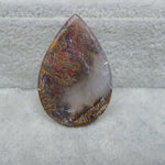Natural banded agate mid-size baguette gemstone close-up pattern detail