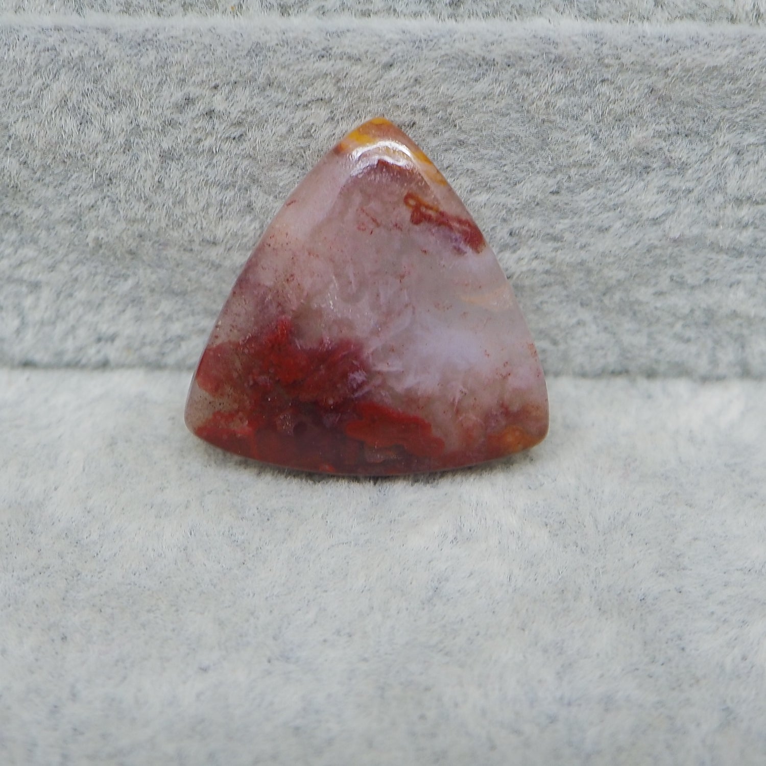  Seam Agate rectangle cabochon 14ct flat back ready to set Pedra Gems