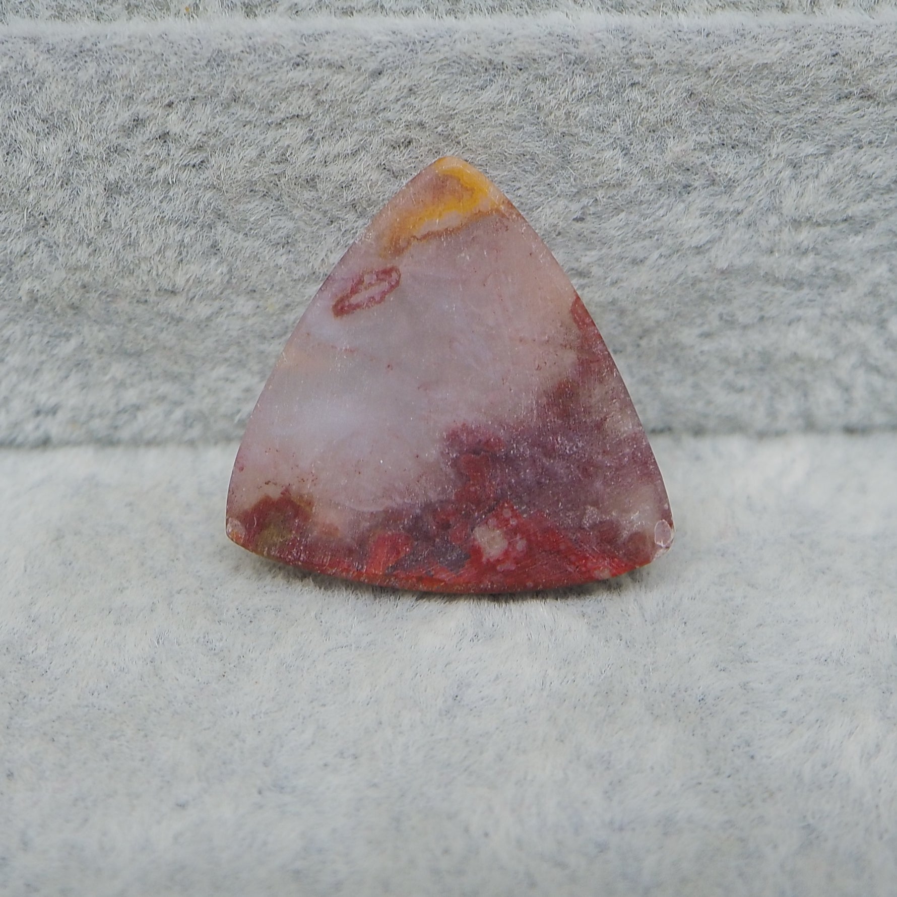  Natural banded agate mid-size baguette gemstone close-up pattern detail