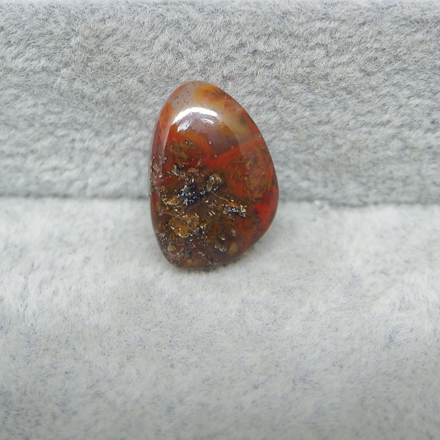 Large Seam Agate Tumble Cabochon 19x13mm 8.5ct – Pedra Gems