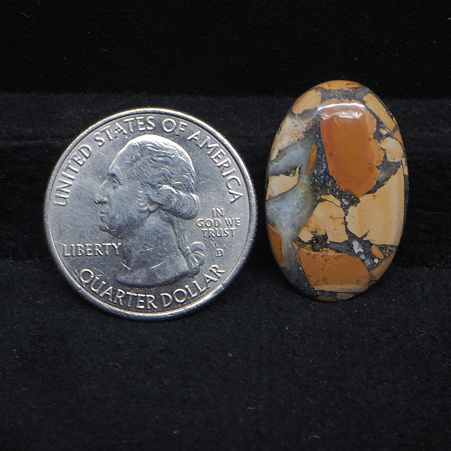 Maligano Jasper Cabochon 25x16mm 14ct Oval – Pedra Gems