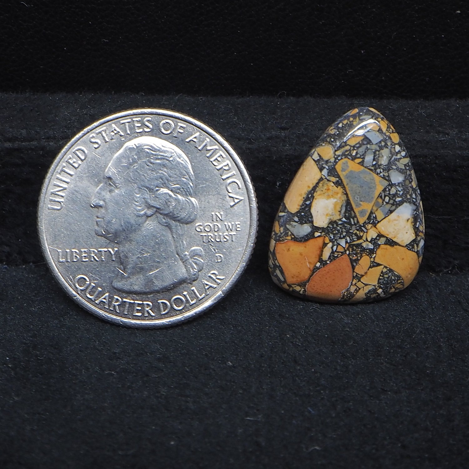 Maligano Jasper Cabochon 22x17mm 14.5ct Pear – Pedra Gems