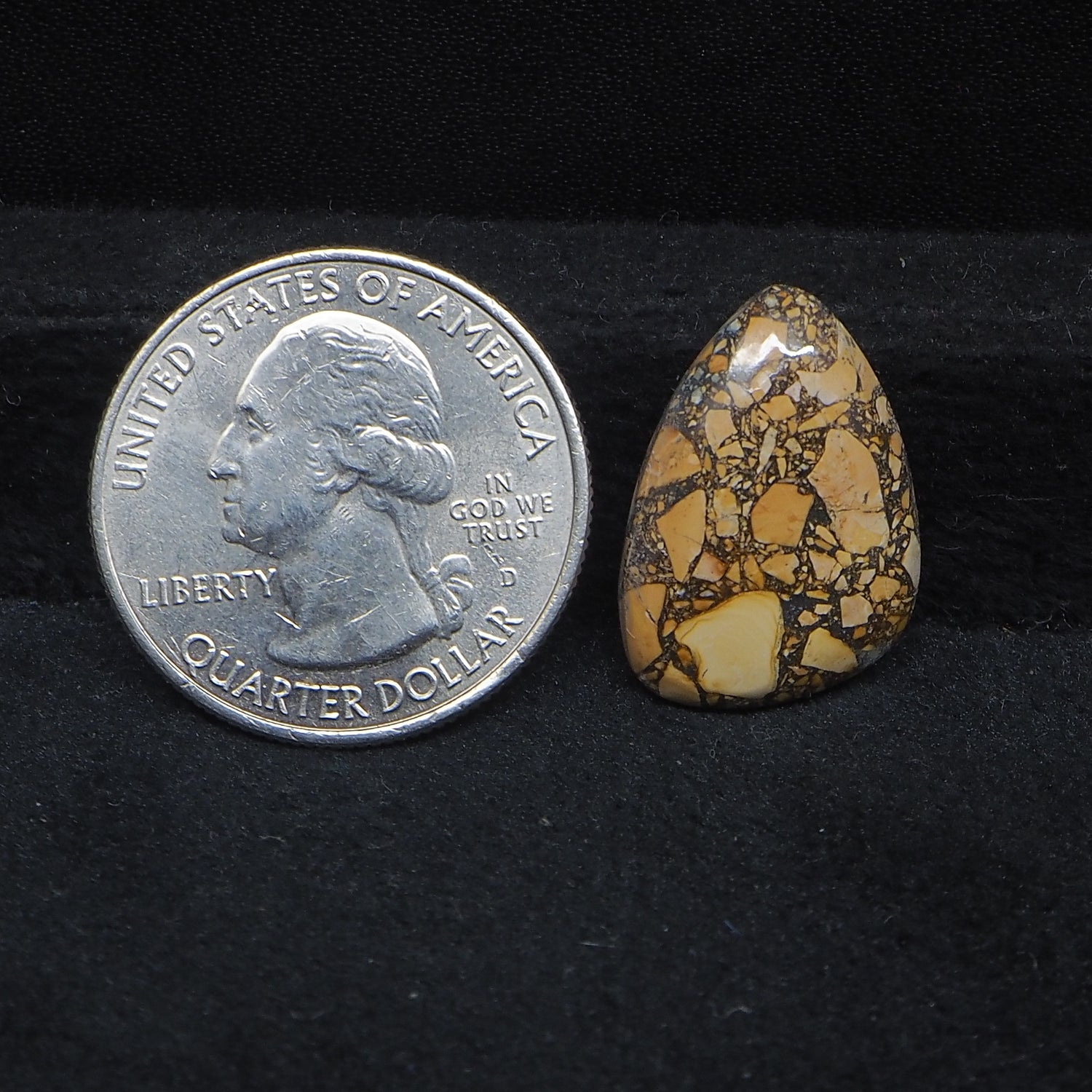 Maligano Jasper Cabochon 21x14mm 11ct Pear – Pedra Gems