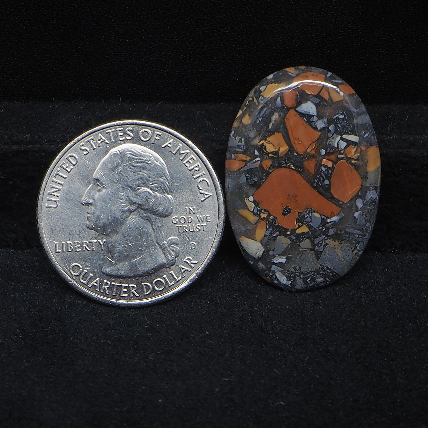 Maligano Jasper Cabochon 29x20mm 23ct Oval – Pedra Gems