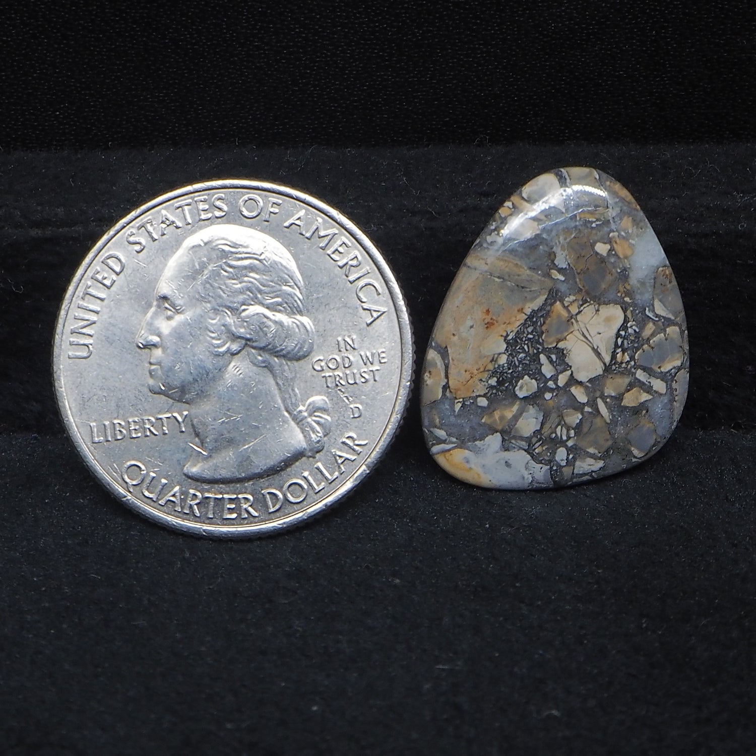 Maligano Jasper Cabochon 22x18mm 12.5ct Pear – Pedra Gems