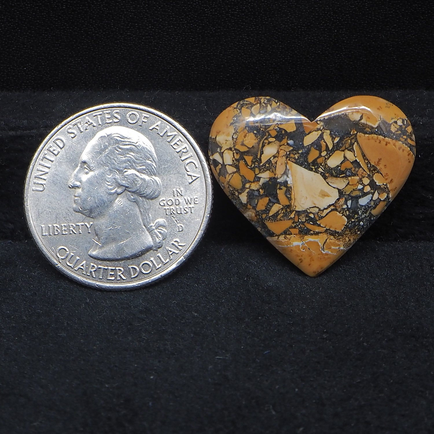 Maligano Jasper Cabochon 23x26mm 20.5ct Heart – Pedra Gems