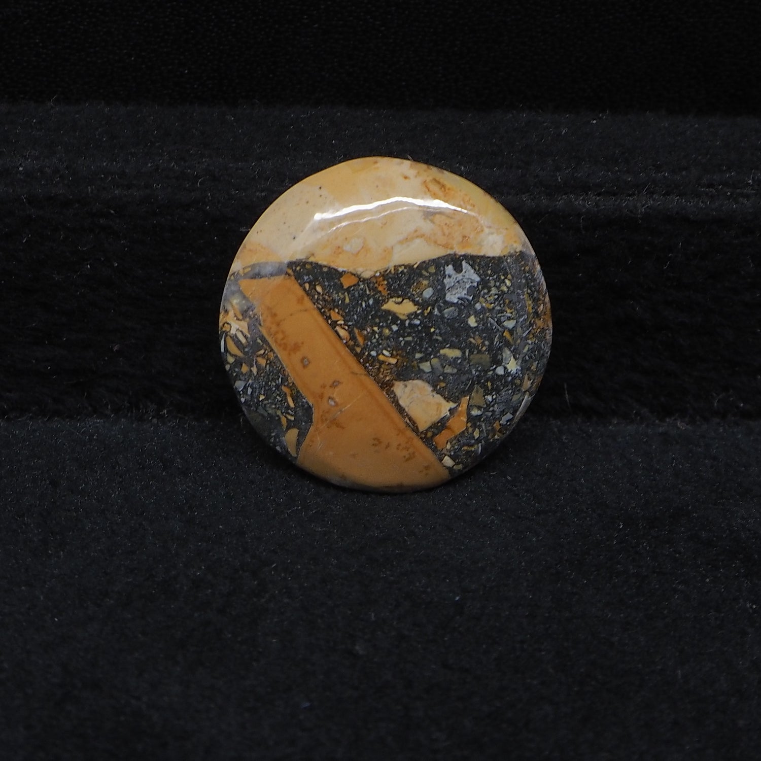 Maligano Jasper Cabochon 20x20mm 15ct Round – Pedra Gems
