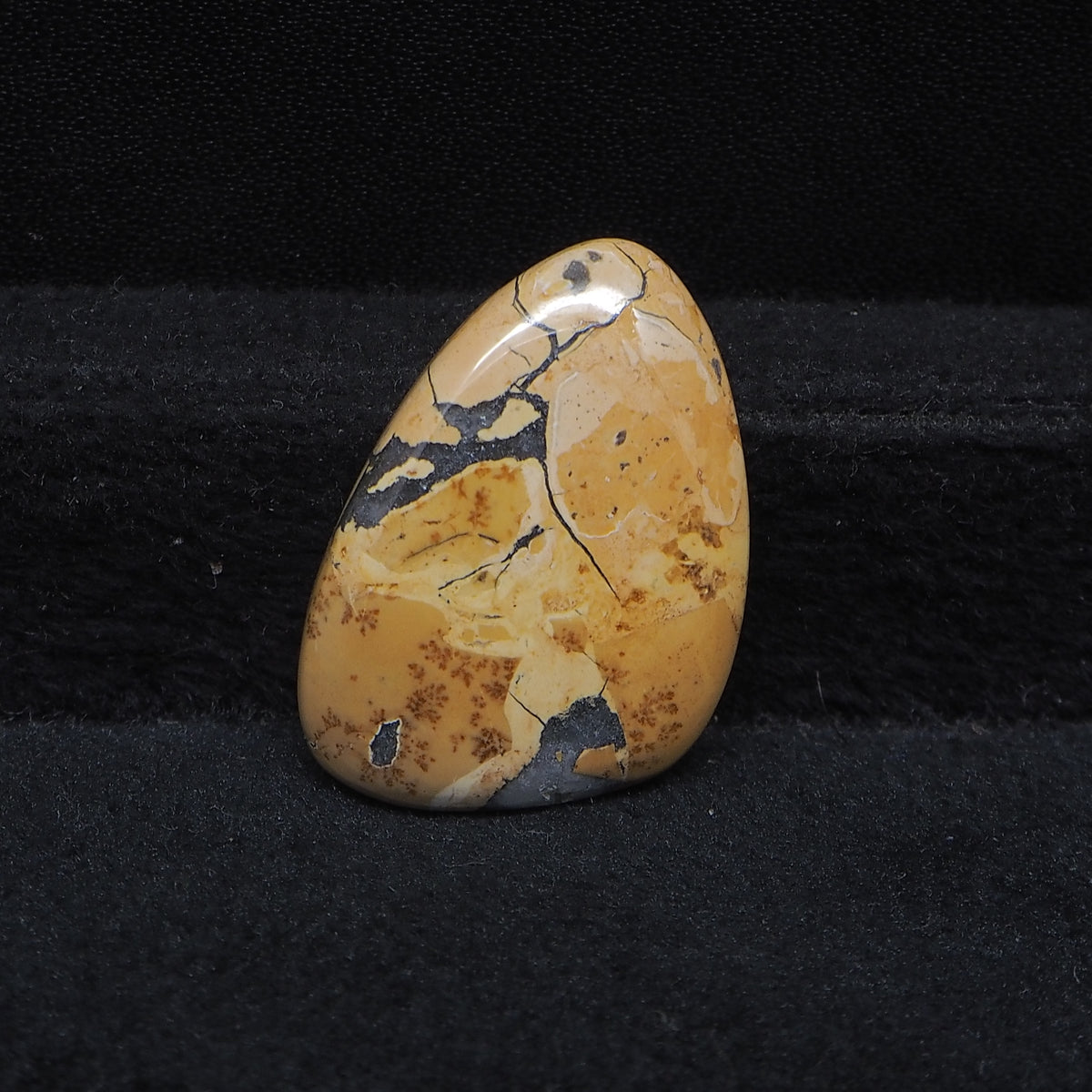 Maligano Jasper freeform cabochon 19ct flat back ready to set Pedra Gems