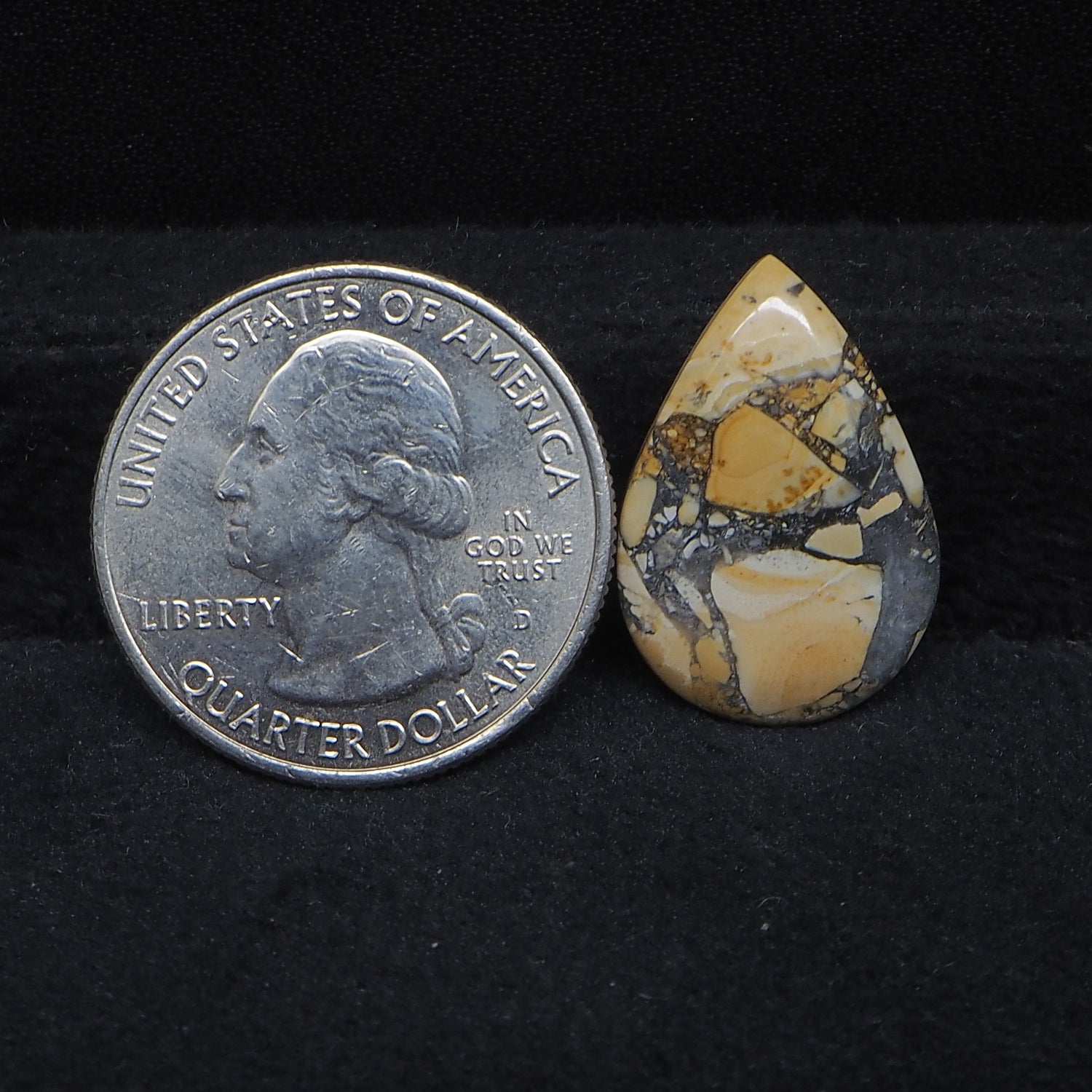 Maligano Jasper Cabochon 22x15mm 8.5ct Pear – Pedra Gems