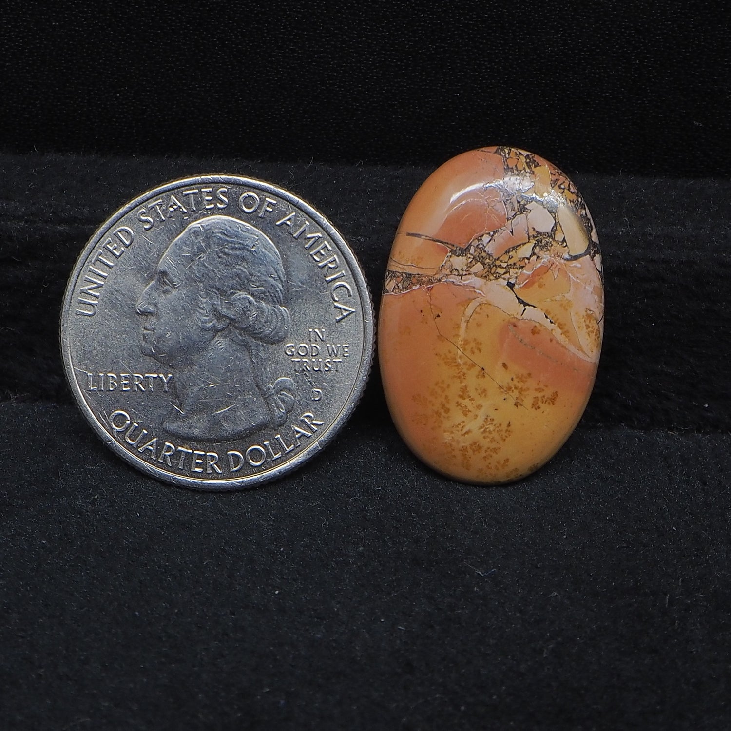 Maligano Jasper Cabochon 26x17mm 16ct Oval – Pedra Gems