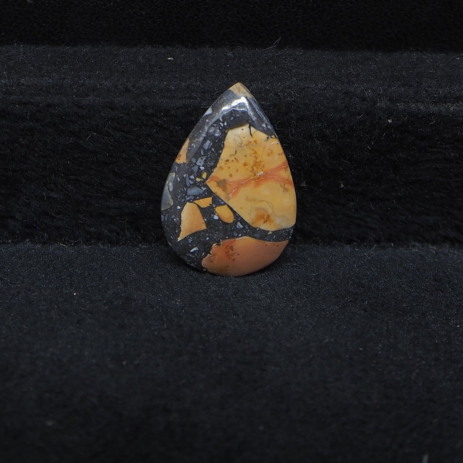 Maligano Jasper Cabochon 19x13mm 7ct Pear – Pedra Gems