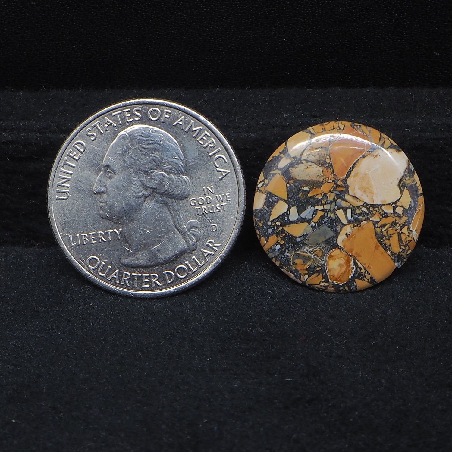Maligano Jasper Cabochon 20x20mm 9.5ct Round – Pedra Gems