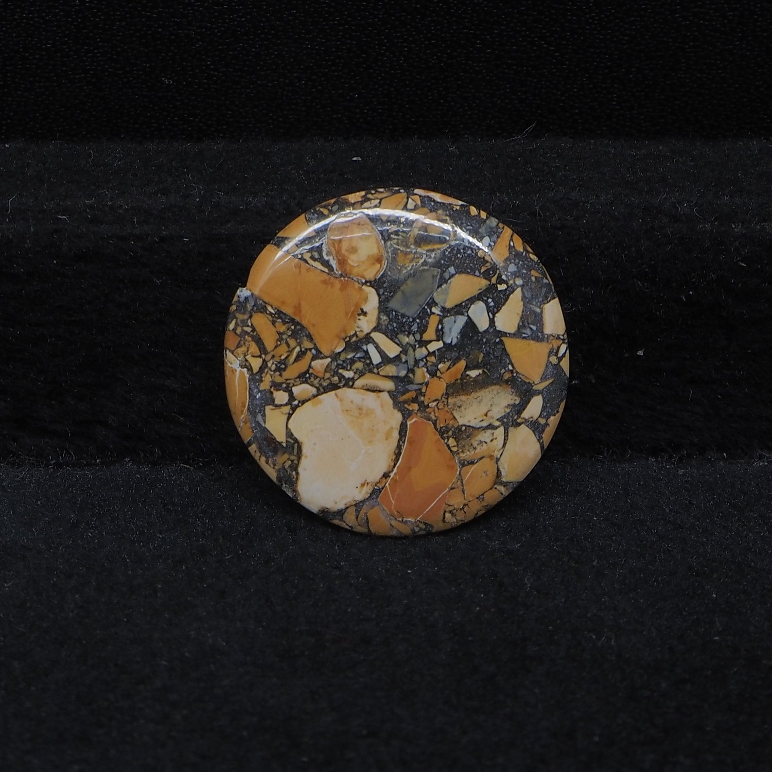 Maligano Jasper Cabochon 20x20mm 9.5ct Round – Pedra Gems