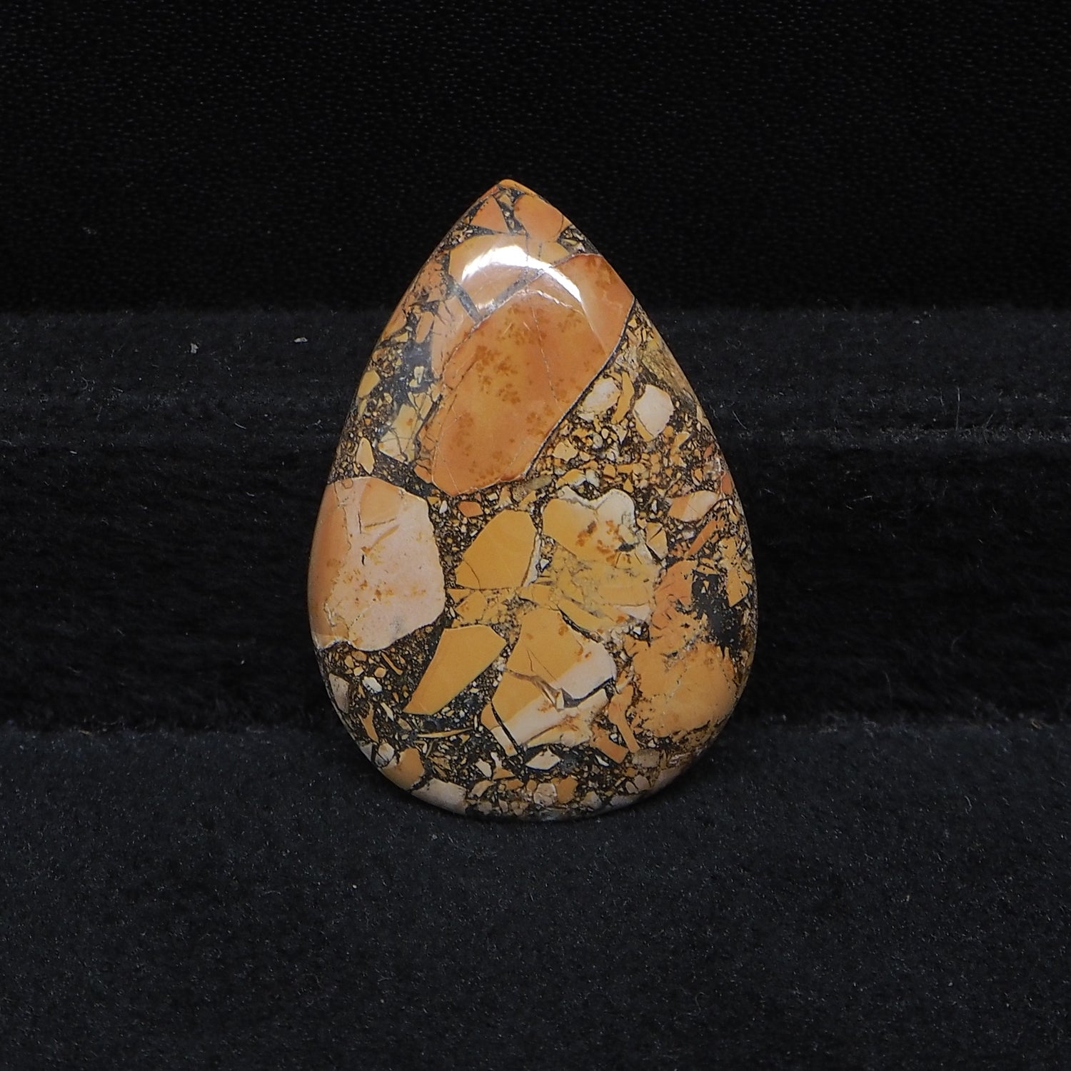 Maligano Jasper Cabochon 29x21mm 19.5ct Pear – Pedra Gems
