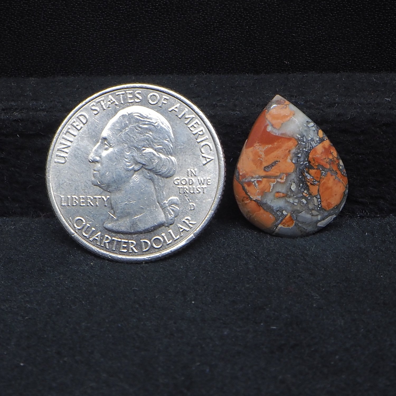 Maligano Jasper Cabochon 19x15mm 8.5ct Pear – Pedra Gems