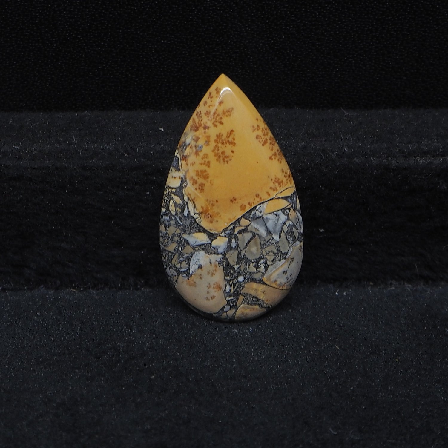 Maligano Jasper Cabochon 27x15mm 13.5ct Pear – Pedra Gems