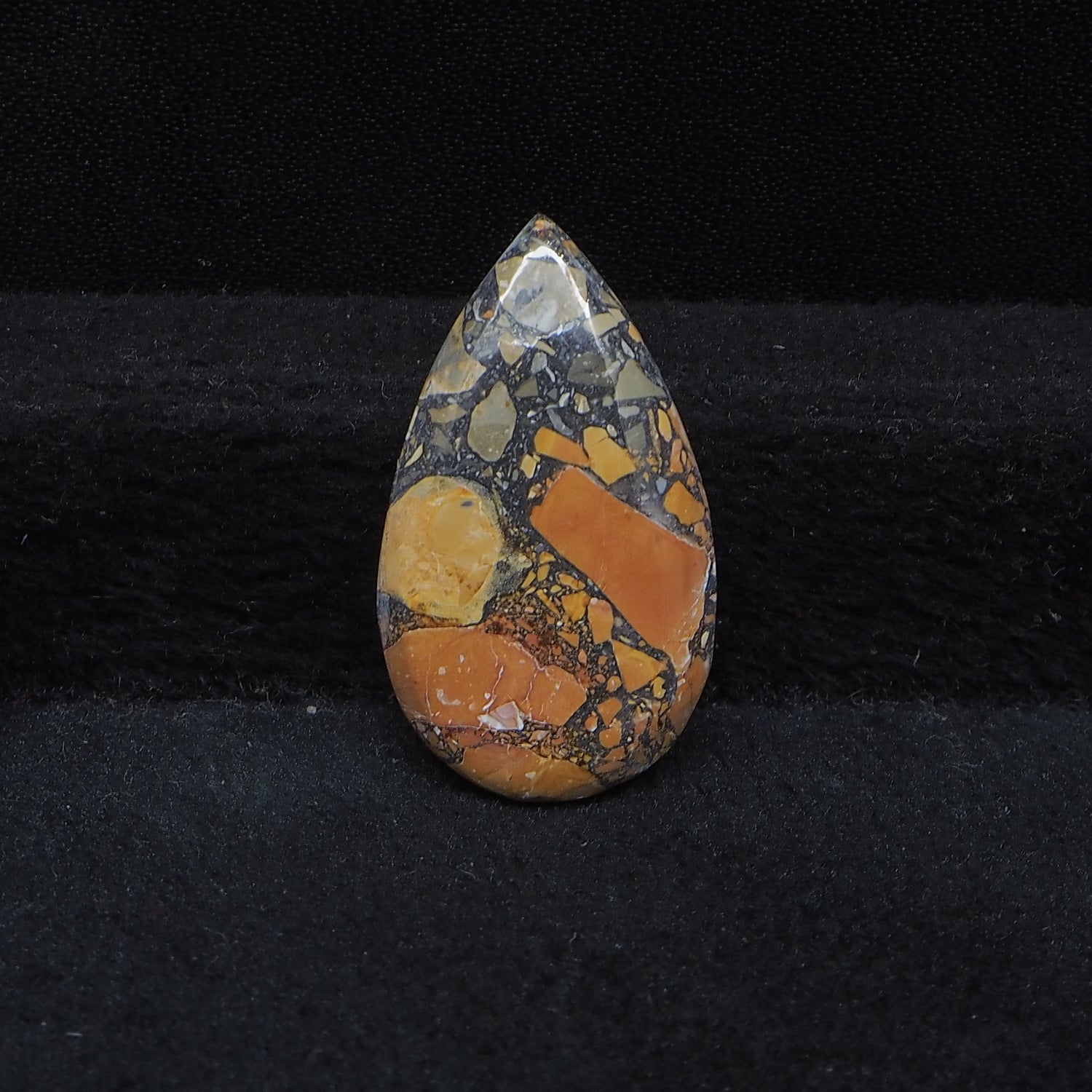 Maligano Jasper Cabochon 27x16mm 17ct Pear – Pedra Gems