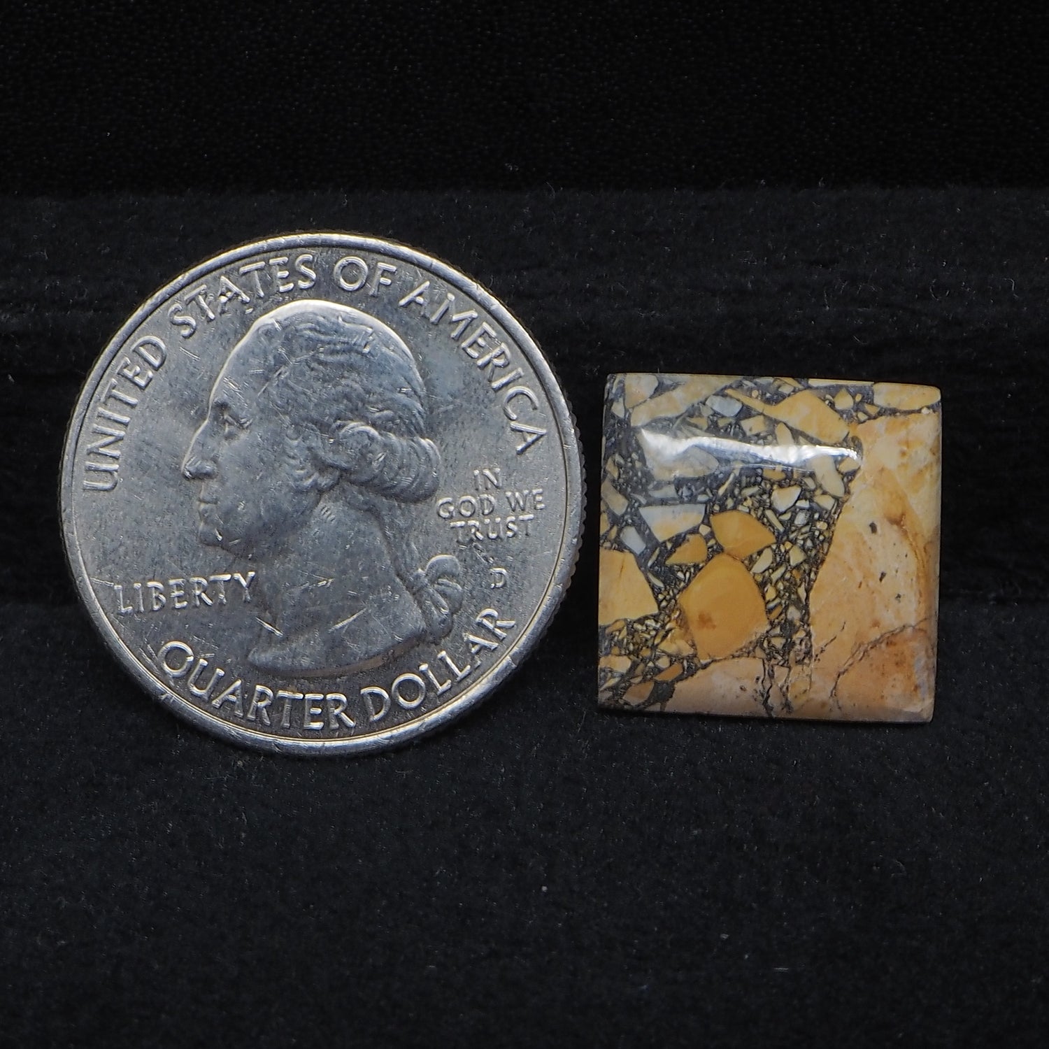 Maligano Jasper Cabochon 16x16mm 11ct Square – Pedra Gems
